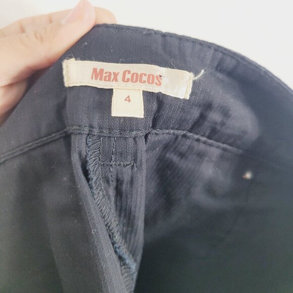 Max Cocos Women's Black 100% Cotton Zipper Pockets Active Performance Skort Sz 4 - Picture 8 of 12